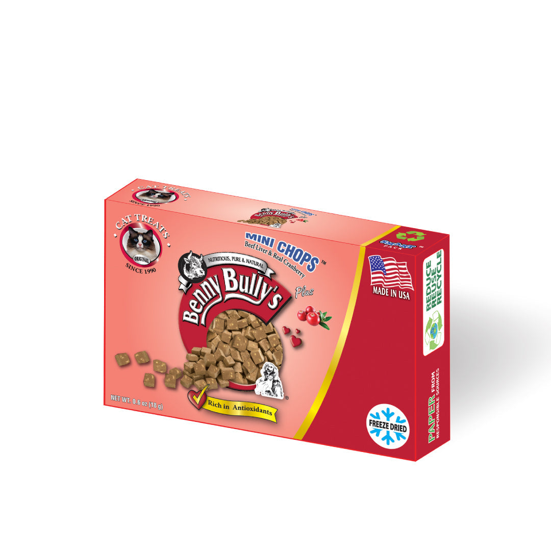 Benny Bullys® Mini Chops™ - Beef Liver & Cranberry in Smart Pack™