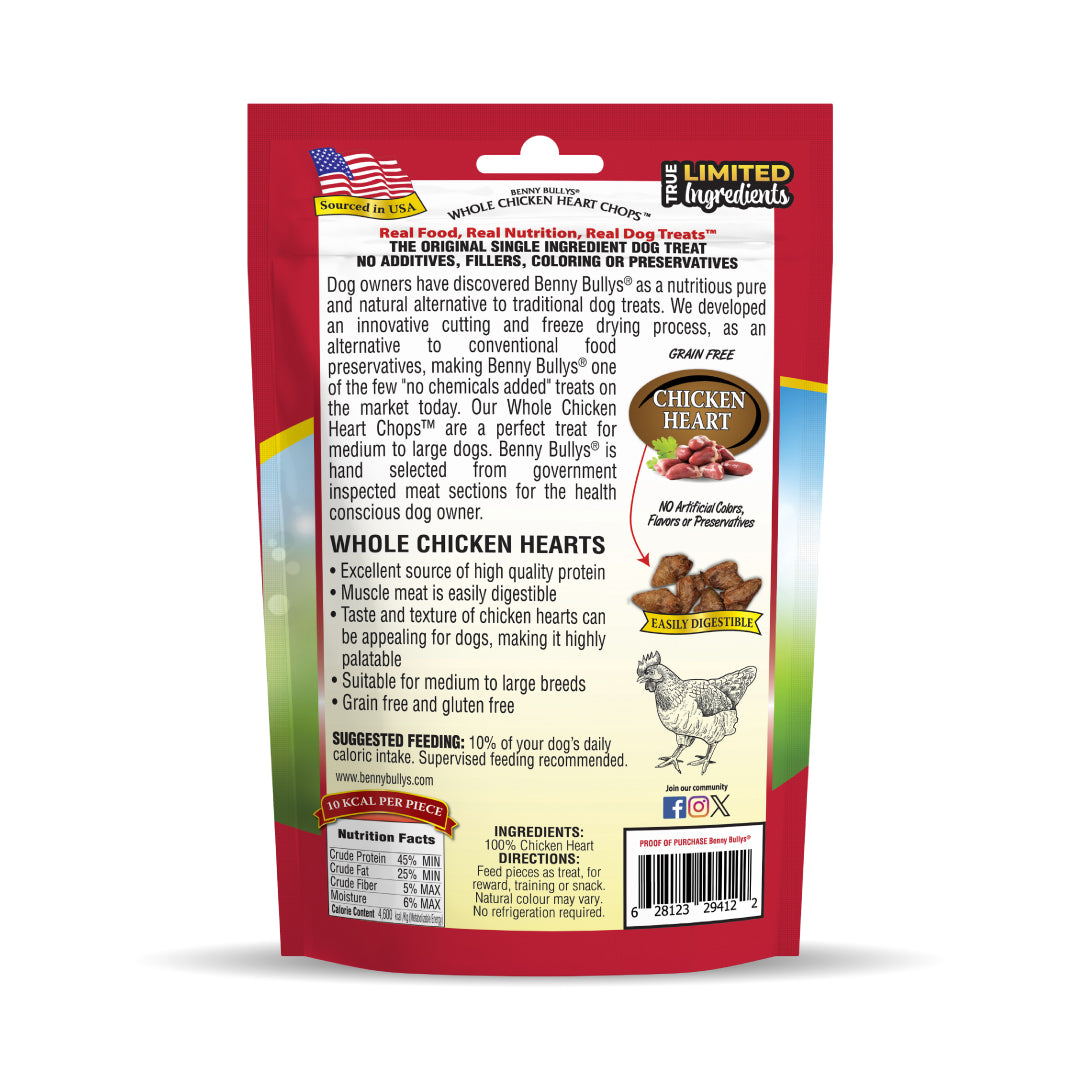 Benny Bullys® Whole Chicken Heart Chops™