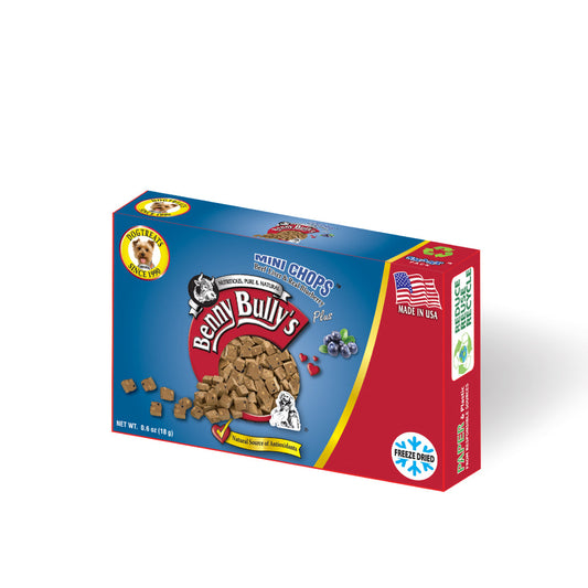 Benny Bullys® Mini Chops™ - Beef Liver & Blueberry in Smart Pack™