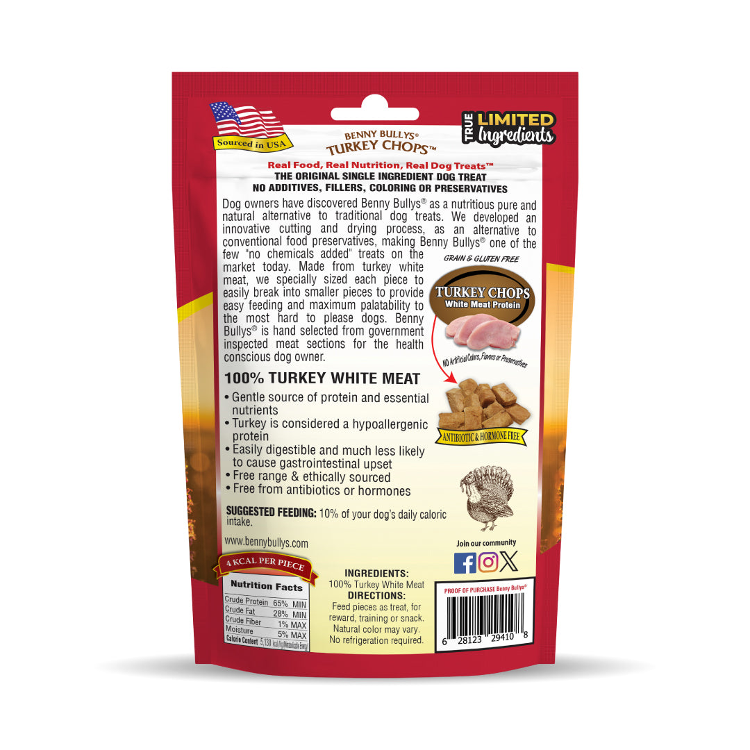 Benny Bullys® Turkey Chops™ (Dog)