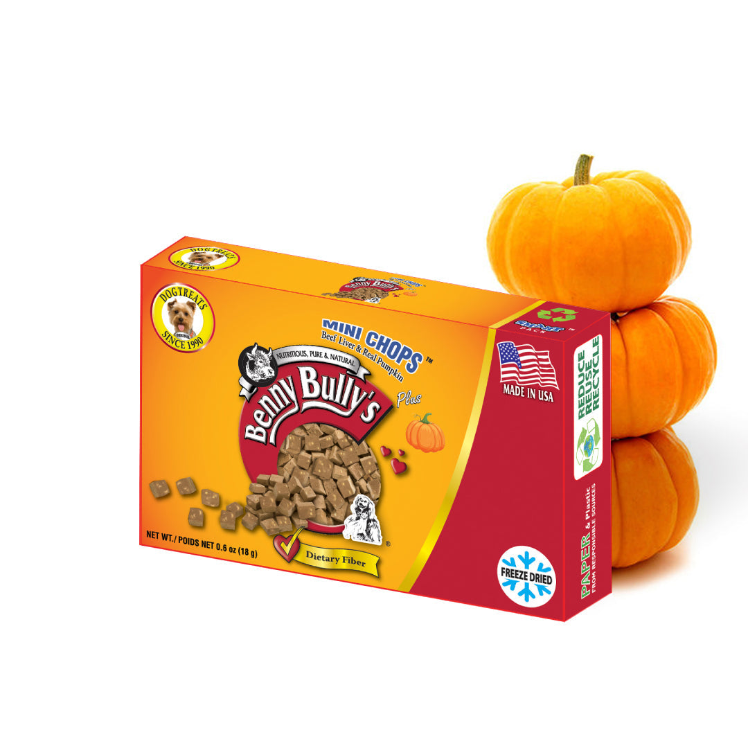 Benny Bullys® Mini Chops™ - Beef Liver & Pumpkin in Smart Pack™
