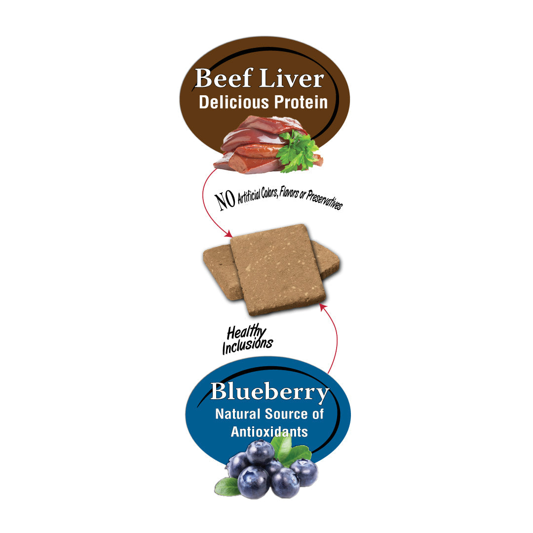 Benny Bullys® Beef Liver Plus Blueberry