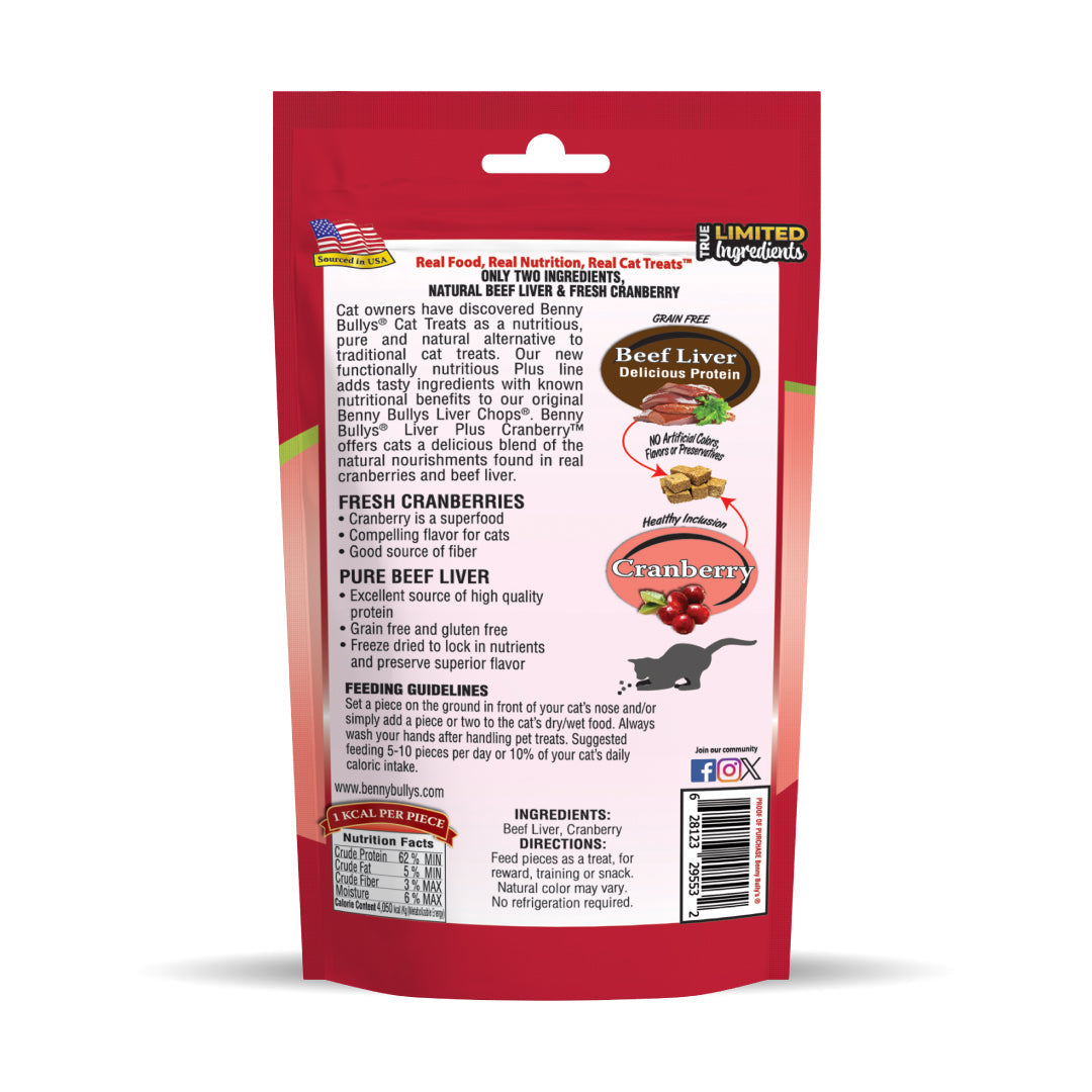 Benny Bullys® Beef Liver Plus Cranberry