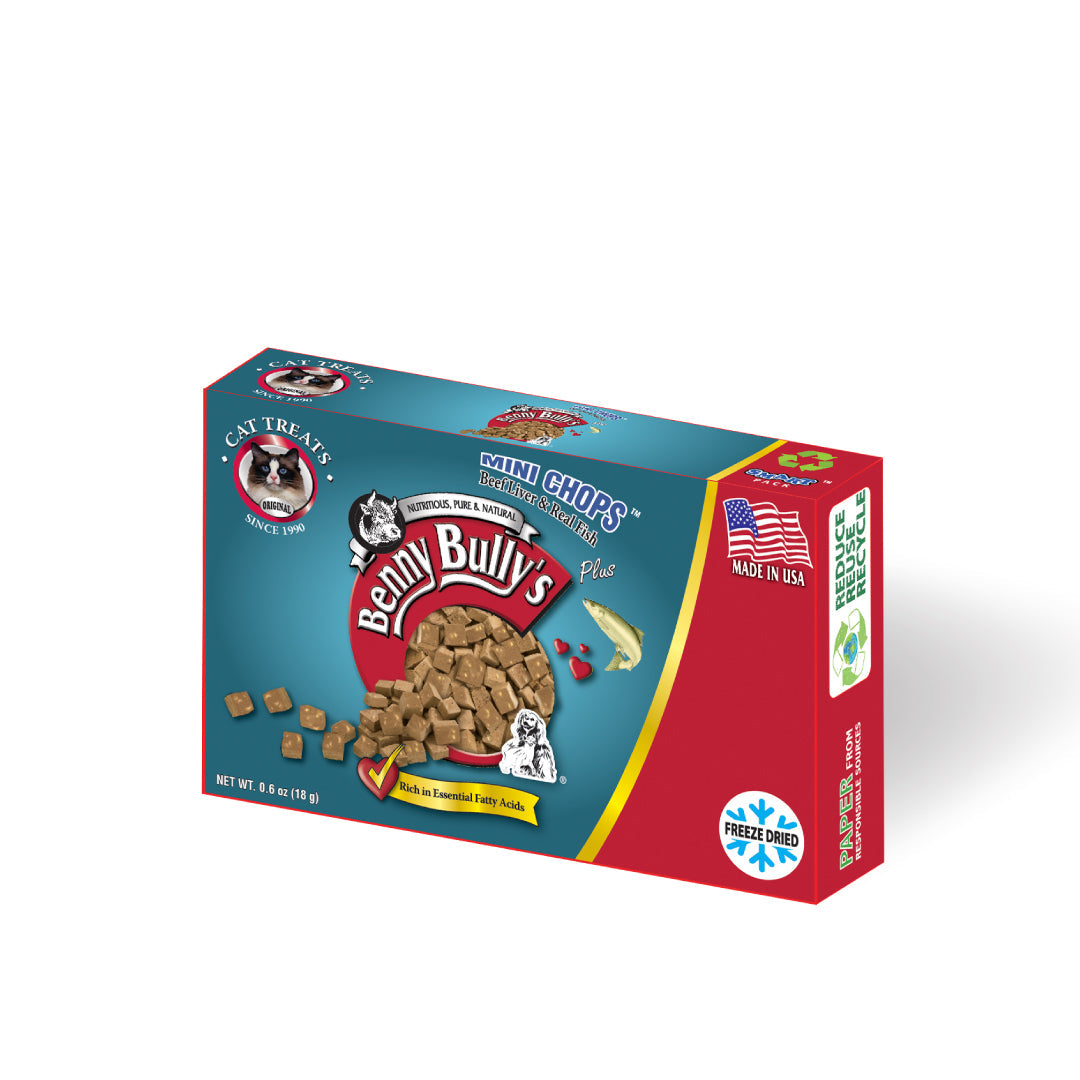 Benny Bullys® Mini Chops™ - Beef Liver & Fish in Smart Pack™