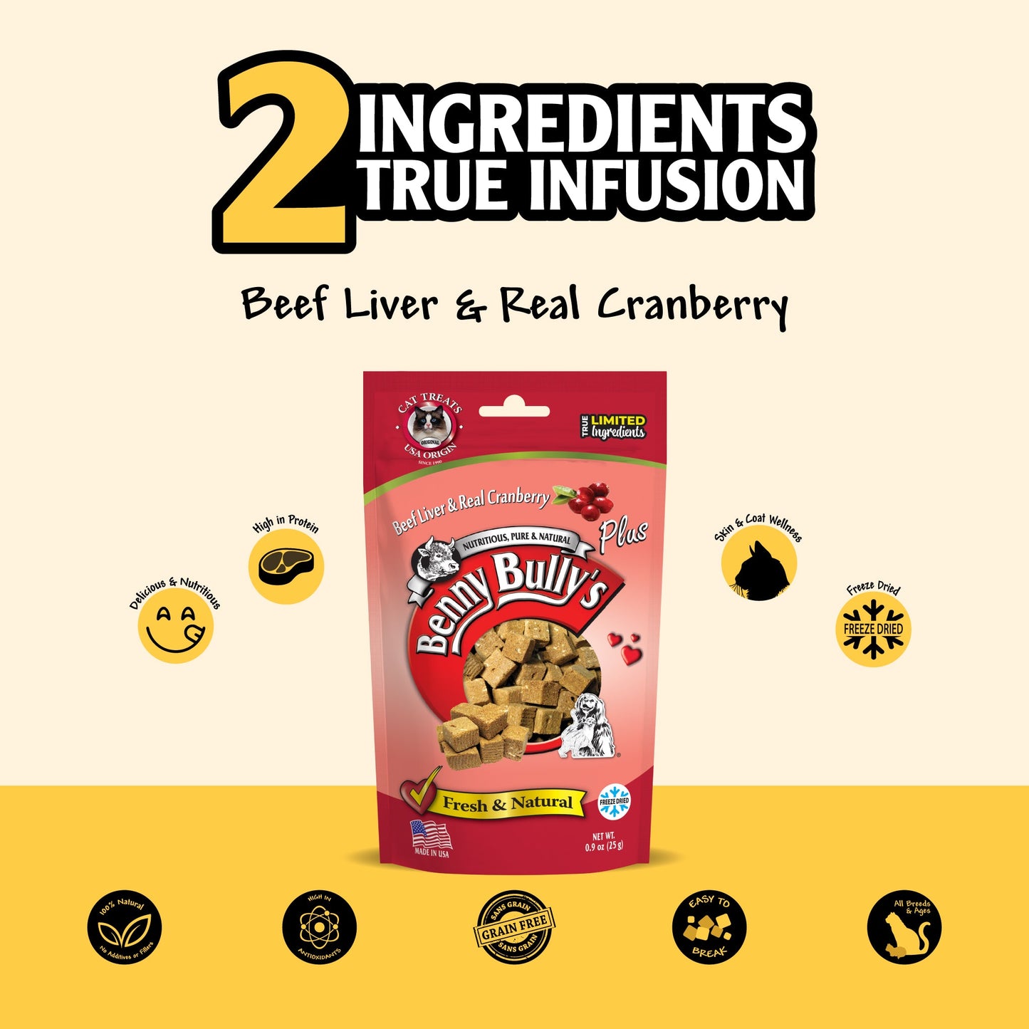 Benny Bullys® Beef Liver Plus Cranberry