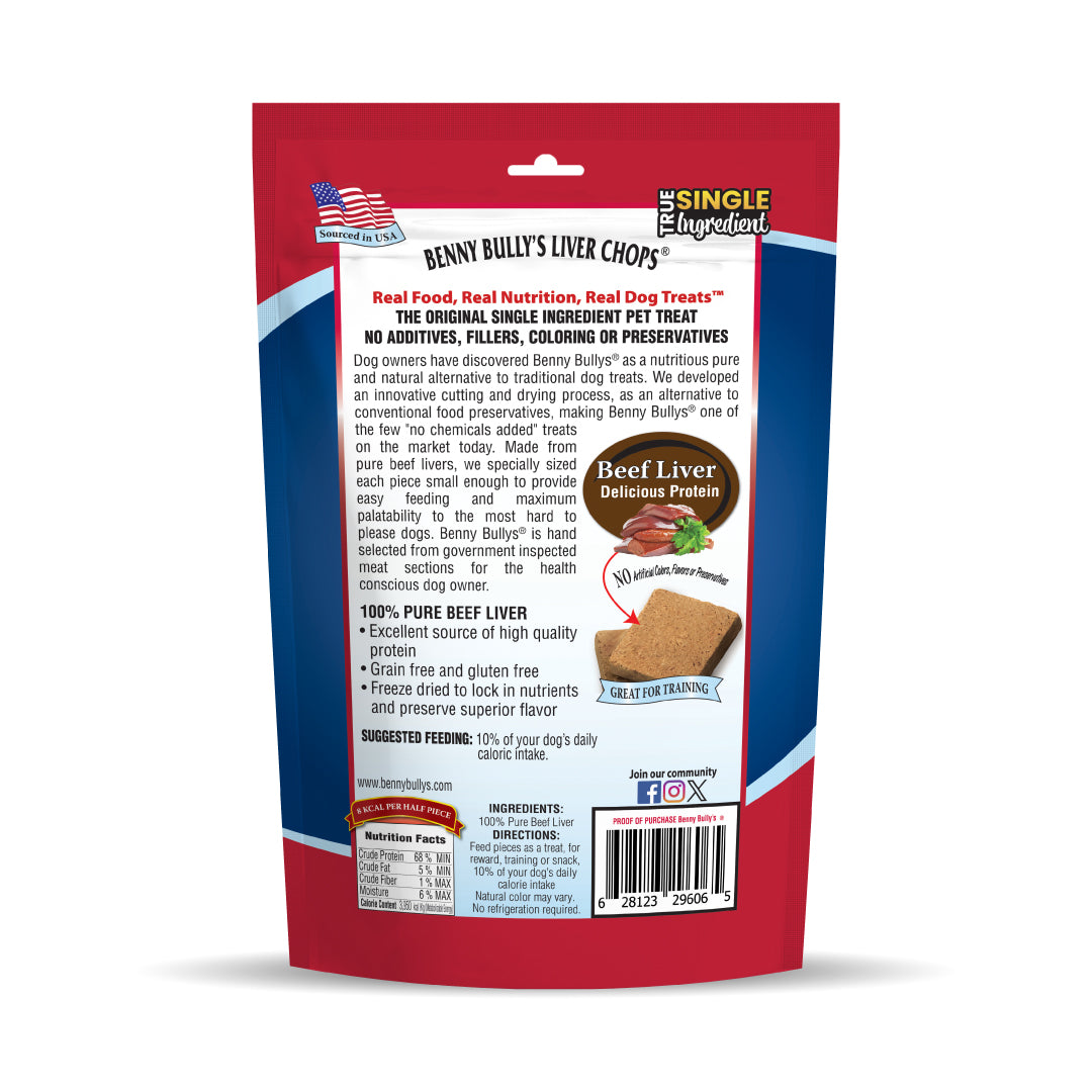 Benny Bullys Liver Chops® (Dog) — New!