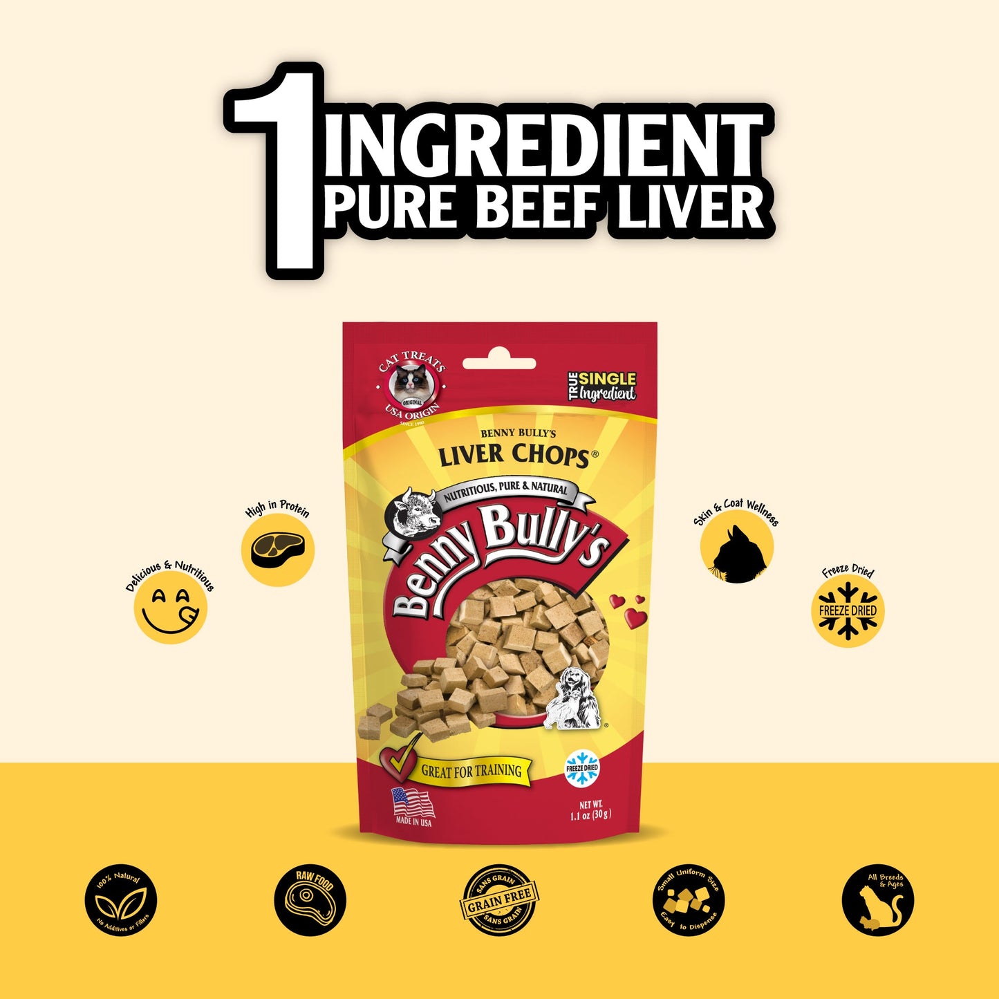 Benny Bullys Liver Chops® (Cat)