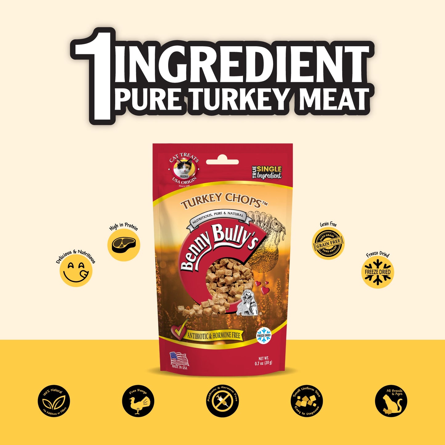 Benny Bullys® Turkey Chops™ (Cat)